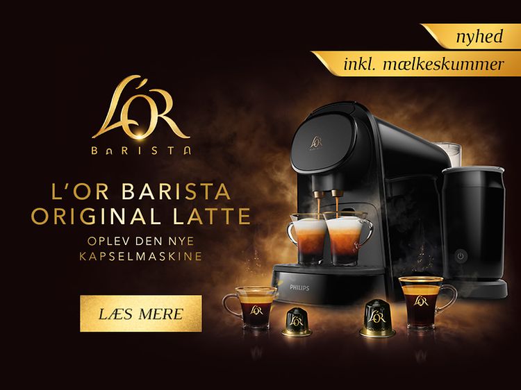 Opdag den nye kapselmaskine L'OR Barista Original Latte
