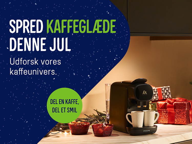 Coffee Days Julekampagne top banner - desktop - DK