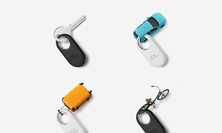Samsung smarttags med nøgleringe i i forskellige farver