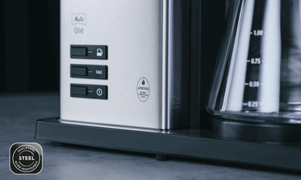 Melitta One kaffemaskine i rustfrit stål