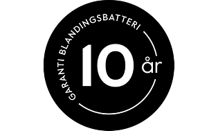 Garanti på blandingsbatterier - 10 år