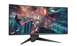 Alienware computerskærm med billede fra spil