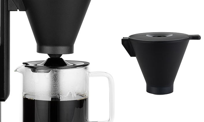 Wilfa kaffemaskine med automatisk drypstop og filterholder