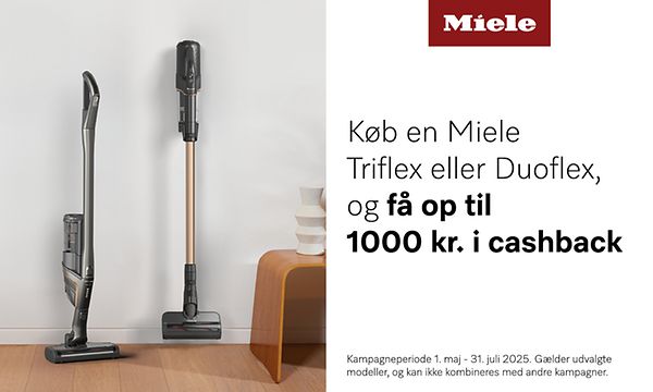 Miele - Vacuum cleaners - Miele cashback campaign banner - Triflex - Duoflex