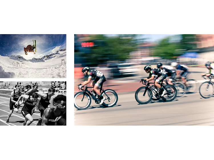 Compilation of sports images