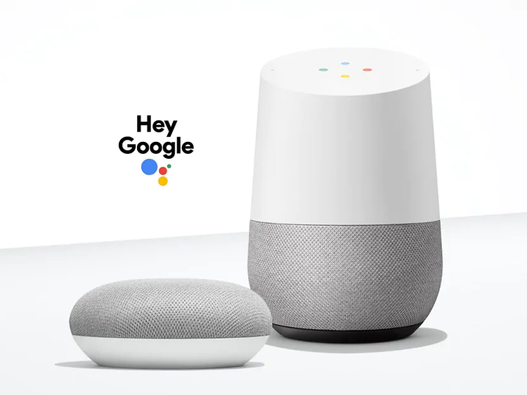 Google Home højttaler i grå - "Hey Google"