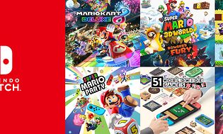 Banner med spil til Nintendo Switch