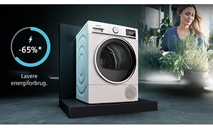 Tørretumbler fra Siemens - Billede med kampagnetekst