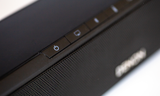 close-up af en soundbar