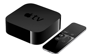 Et Apple TV med fjernbetjening