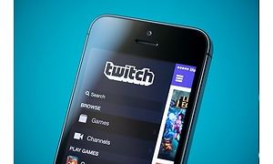 Twitch app på en smartphone